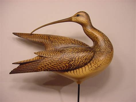 Great Shorebird Carving Carved Wooden Birds Wood Carving Art Decoy