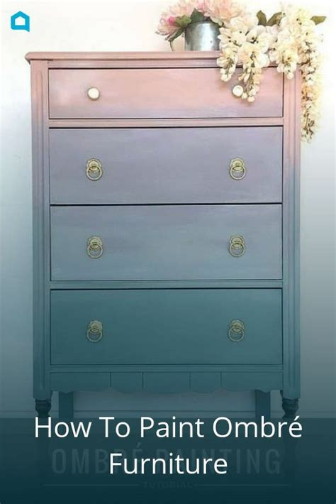 How To Paint Ombré Furniture Painting Furniture Diy Diy Dresser