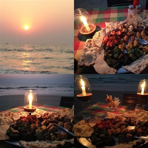 Indian cuisine is vast and food of every region is influenced not only by locally available ingredients but also, cultural background of the people staying in that locality. Dinner on the beach in Goa with candle light