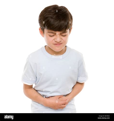 Child Grimacing Kid Pain Painful Tummy Hi Res Stock Photography And