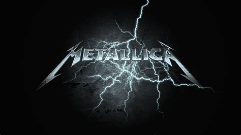 Black Lightning Wallpaper Hd Metallica Logo Rock Band Posters