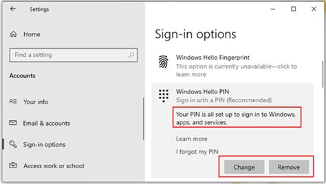 Comment Créer Un Code Pin Pour Un Compte Dans Windows 10