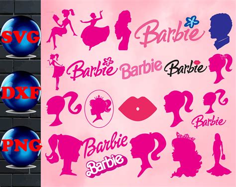 Barbie Bundle Svg Silhouettes Dxf For Cut Files Png Paper Crafts The Best Porn Website