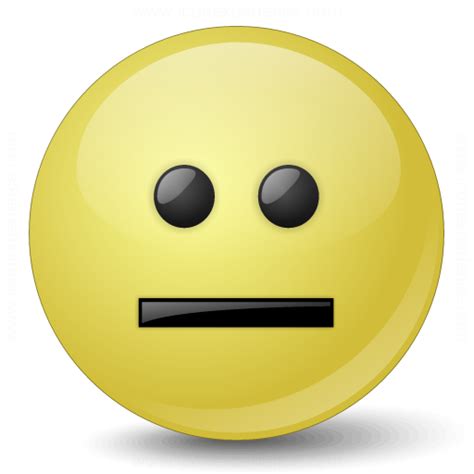 The straight face emoji first appeared in 2010. IconExperience » V-Collection » Emoticon Straight Face Icon