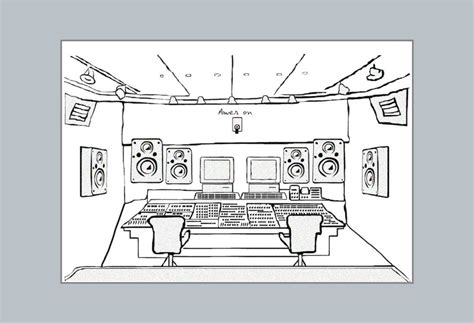 Recording Studio Illustration Recording Studio Illustration Studio