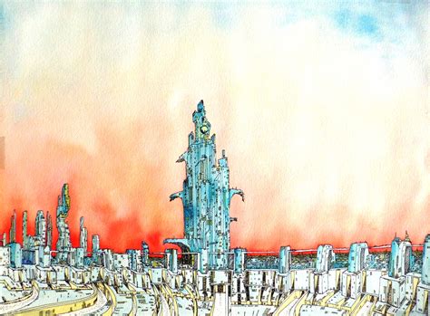 Futuristic City Facing Firestorm Think Of The End Of The Roman Empire