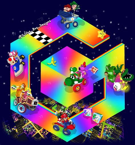 √100以上 Rainbow Road 528829 Rainbow Road Mario Kart Wii