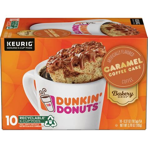 Dunkin Donuts Bakery Series Caramel Coffee Cake Flavored Coffee K Cup