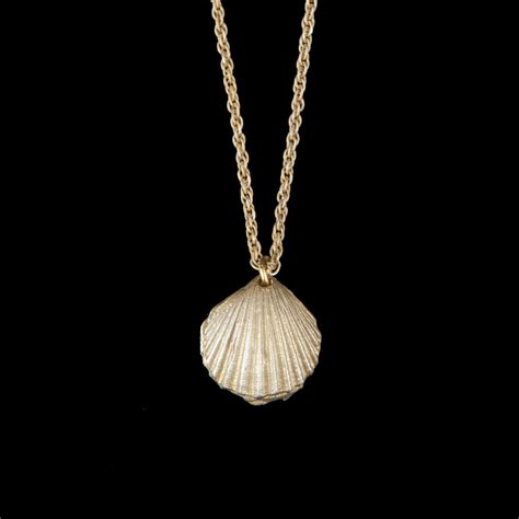 oyster shell pendant michael michaud jewellery