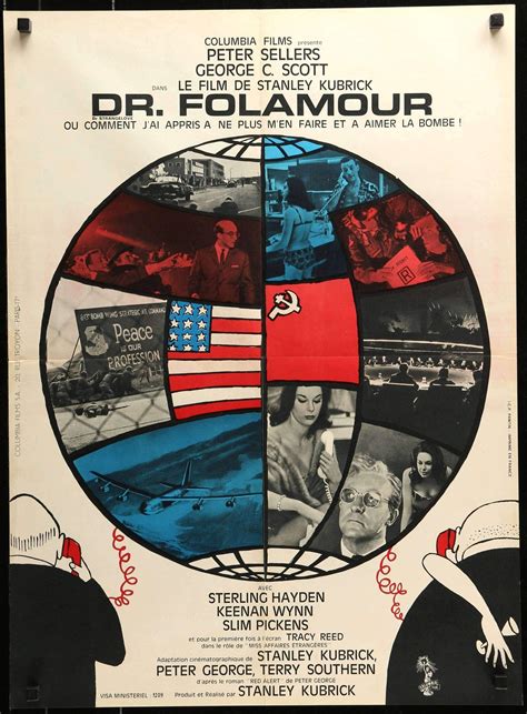 Dr Strangelove 1964 Original French Movie Poster Original Film Art