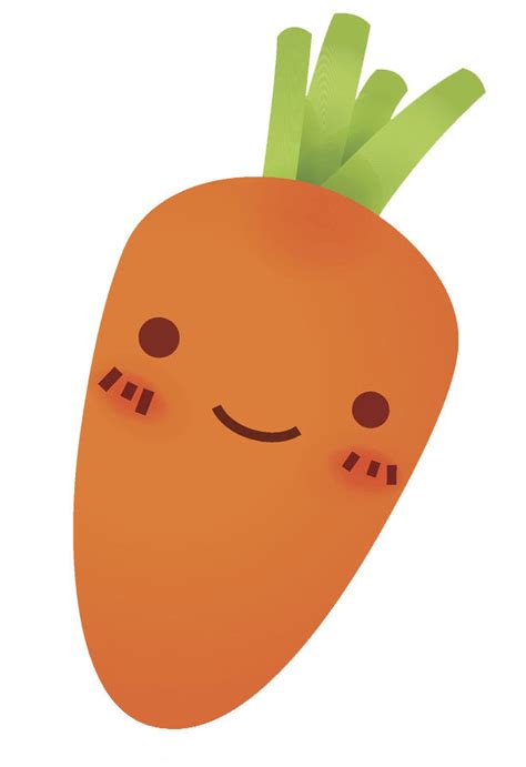 Adorable Happy Kitchen Vegetable Emoji Carrot Vinyl Decal Sticker