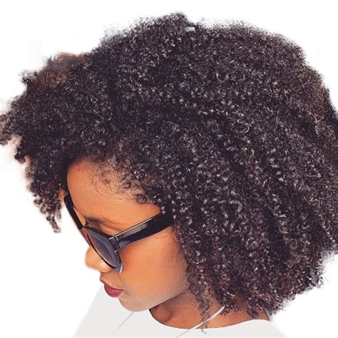 Buy Afro Kinky Curly Clip In Human Hair Extensions 4b