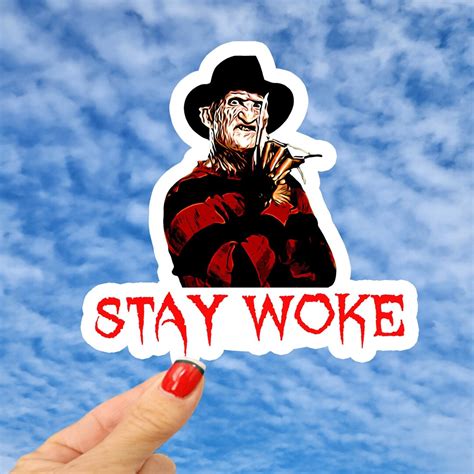 Freddy Krueger Stay Woke Sticker Nightmare On Elm Street Sticker