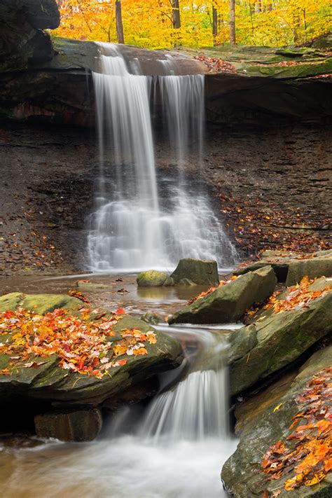 Ohios Blue Hen Falls In Cuyahoga Valley National Park Spills Over A