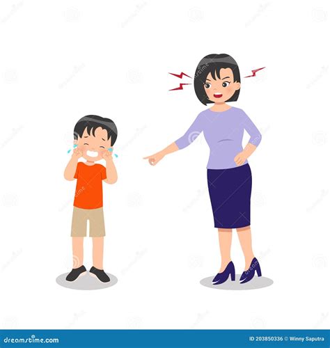 Mother Scolded Her Daughter Royalty Free Stock Photo Cartoondealer