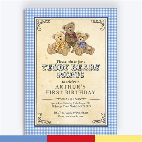 Teddy Bear Picnic Invitation Ubicaciondepersonas Cdmx Gob Mx