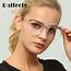 Ralferty Transparent Glasses Trendy Eyeglass Woman Frame Female Optic 