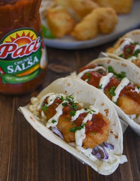 Fry until deep, golden brown, about 3 to 4 minutes per . Fried Fish Tacos | Domestic Dee