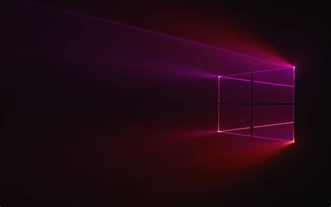 Download Wallpapers Windows 10 Purple Logo Dark Background Windows