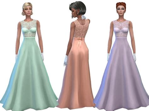 The Sims Resource Dream Comes True Dress By Simalicious • Sims 4 Downloads