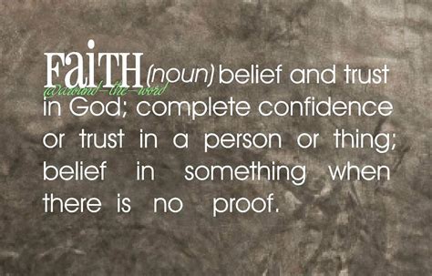 Faith Meaning Definition Para Vinyl Wall Decal Sticker Word Art Saying