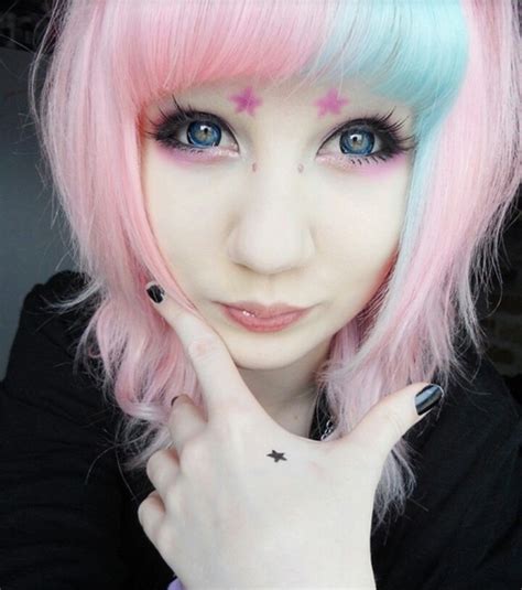 Really Cute Hairstyle Pastelnu Goth Pinterest Nice