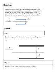 Exam Pdf Question Consider A Steady Laminar Fully Developed