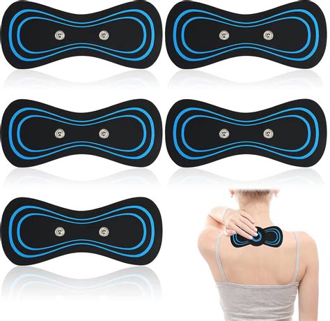 Massager Patch 5pcs Self Adhesive Massage Replacement Pads Kit Portable Reusable Mini