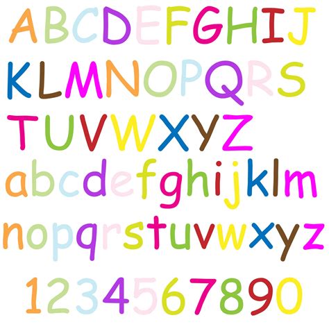 Colorful Printable Letters