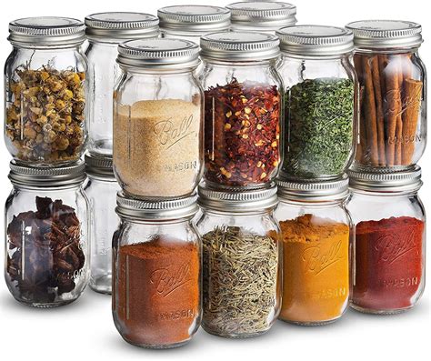 Mini 4oz Mason Jars Small Glass Storage Jars With Lids For Spices And