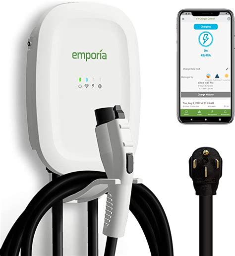 Emporia Ev Charger Level 2 48 Amp Indooroutdoor Electric Car Charger
