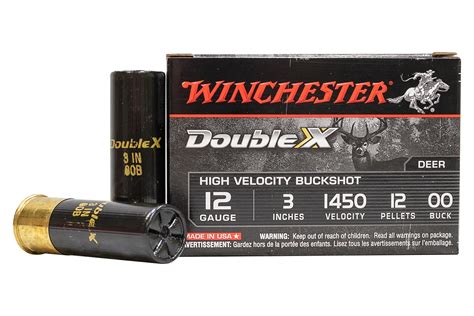 Winchester 12 Gauge 3 In 12 Pellet 00 Buckshot Double X 5 Box For Sale