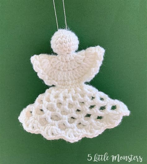 Handmade Decoration 3 X Crochet Angels Celebrations And Occasions Home