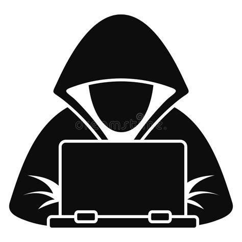 Hacker Hood Icon Simple Style Stock Vector Illustration Of Computer