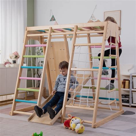 Buy Avenlur Magnolia Indoor Playground 7 In 1 Jungle Gym Playset For