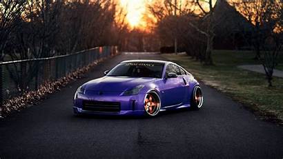 350z Nissan Purple Tuning Wallpapers Stance Cars