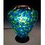 Blue & Yellow Table Lamp By Curt Brock Art Glass  Artful Home