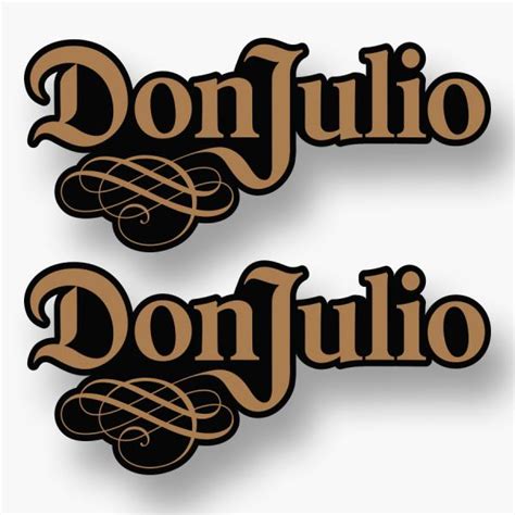 2x Don Julio Tequila Logo Vinyl Sticker Alcohol Liquor Bar Clubs Promo