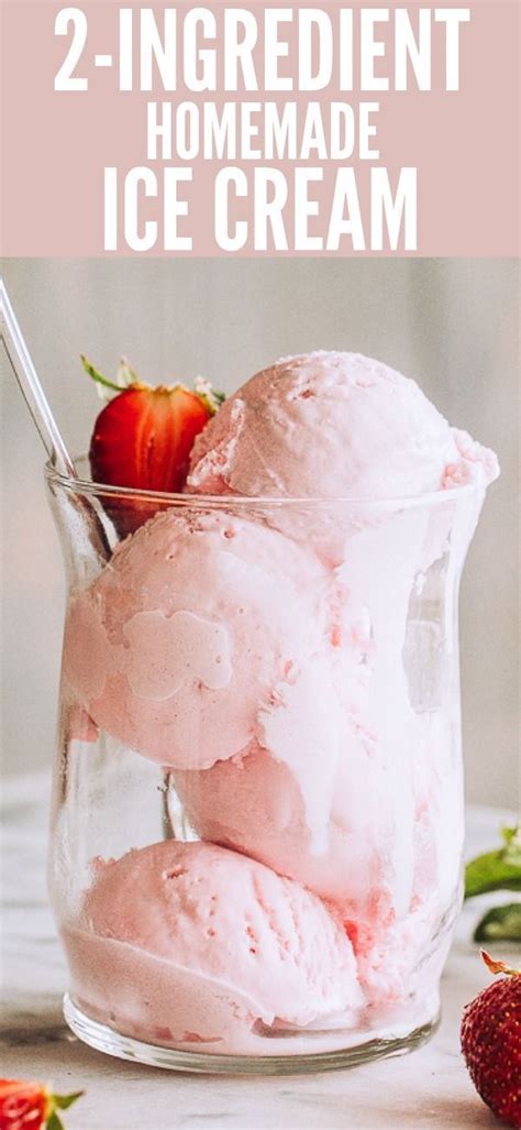 The peach flavor really comes through. 2 Ingredient Homemade Ice Cream - Frozen berries blended with heavy whipping cream cr ...
