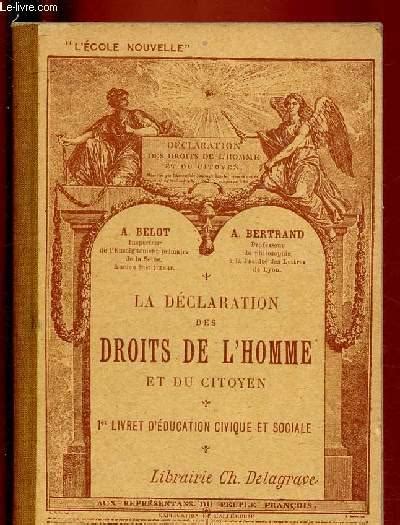 La Declaration Des Droits De Lhomme Et Du Citoyen 1er Livret D