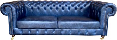 Chesterfield Luxury Real Leather Sofa 220 Cm Vintage Leather By Casa