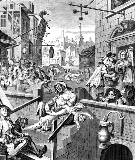 Schoolchildren today looking at hogarth's most famous print are chilled by the falling baby and the teenage addict sharing a bone with his dog. The amazing web site of Shakespeare's Sonnets. Gin Lane ...