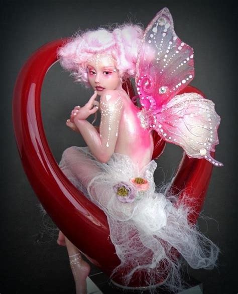 Ooak Romantic Fairy Valetines Fae Faery Art Doll Vicci Noel Iadr