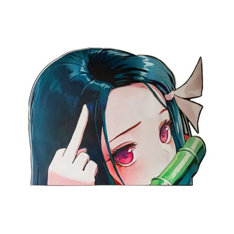 NEZUKO CUTE GIRL Demon Anime Slayer Peeker Sticker Decal Car Laptop Decor Finger PicClick