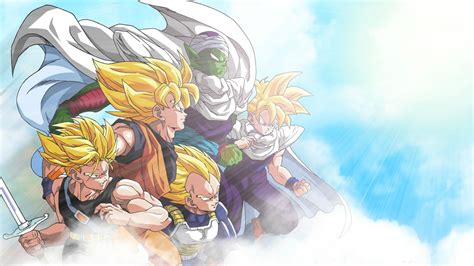 Support us by sharing the content, upvoting wallpapers on the page or sending your own background pictures. Dragon Ball Z, Son Goku, Piccolo, Gohan, Vegeta, Trunks ...