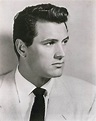 A young and handsome, Rock Hudson (1925-1985) American actor. Hudson is ...