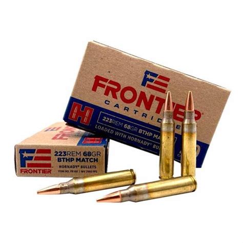 Hornady Frontier 223 Rem 68gr Bthp Match Ammunition