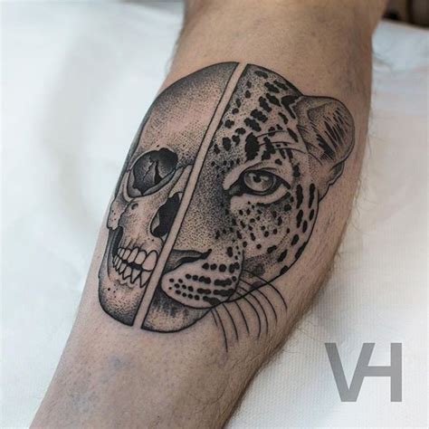100 Skull Leopard Leg Head Tattoo Design Png  2023