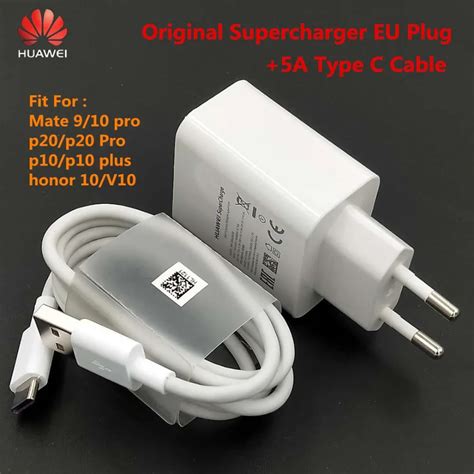 Original Huawei Super Charge Charger 5v 45a Adapter 5a Usb Type C