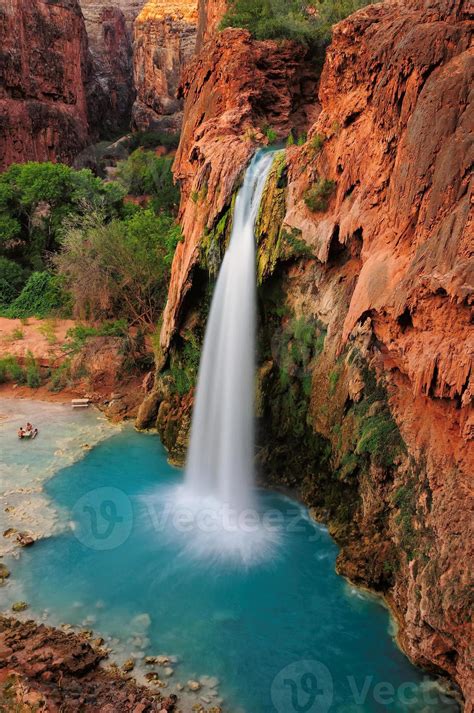 Waterfall Havasu Falls In Grand Canyon Arizona Us 1186301 Stock Photo